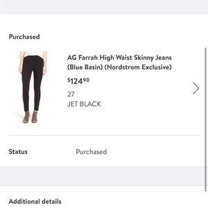 AG Farrah high waisted black skinny jeans